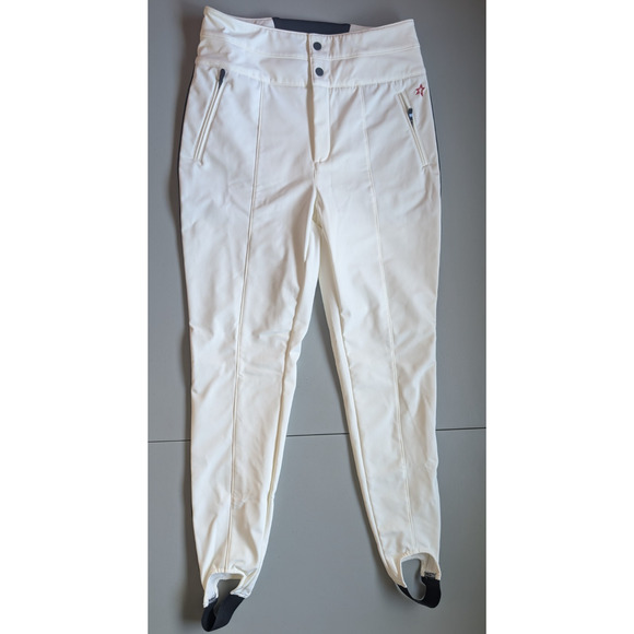 NWT Perfect Moment Women Snow Aurora Skinny Stirrup Race Pant Sz L White #1J505 - Picture 2 of 16